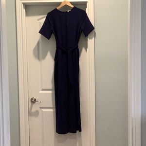 Navy blue short sleeved jumpsuit
